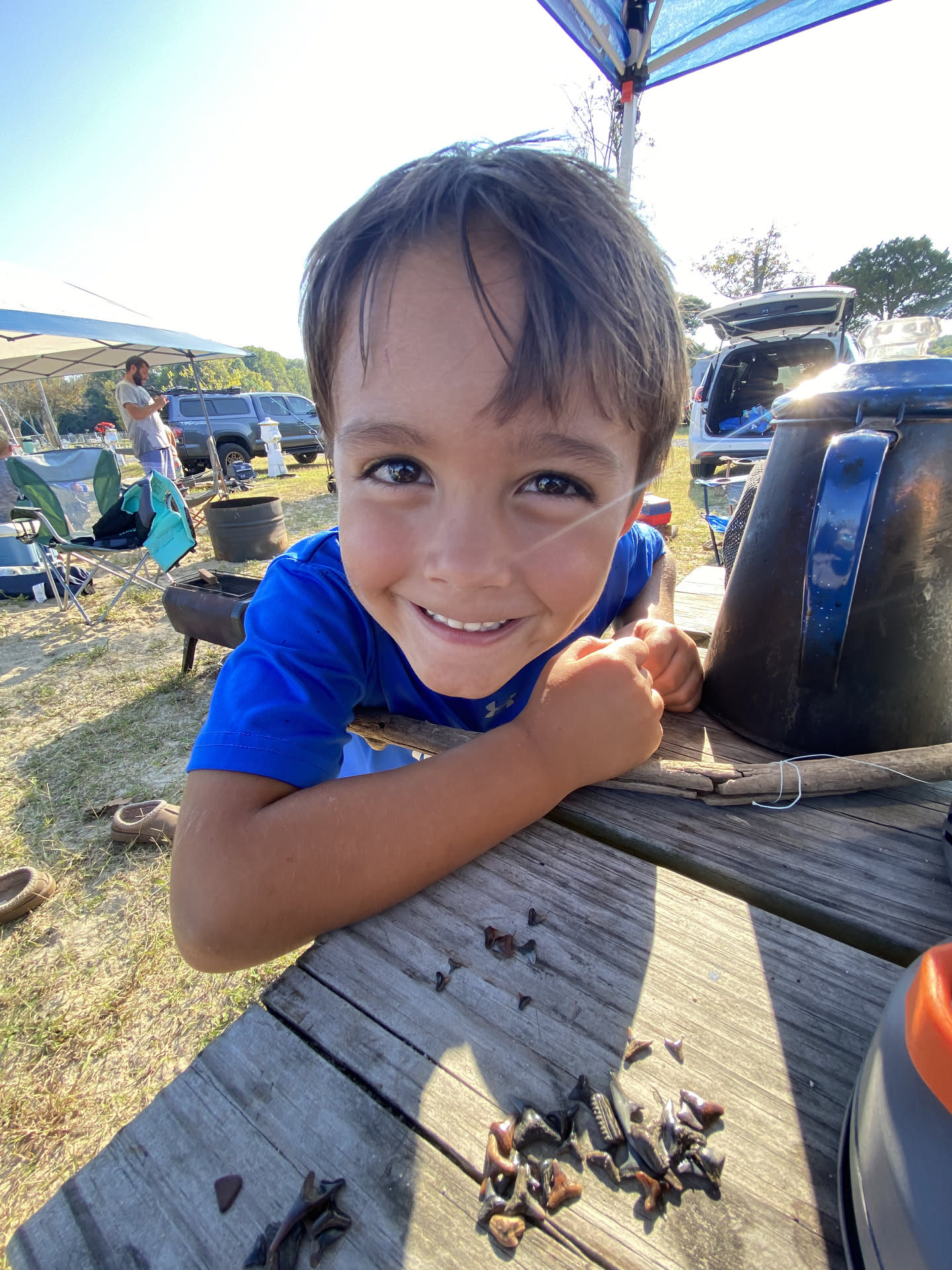 A smile back at camp