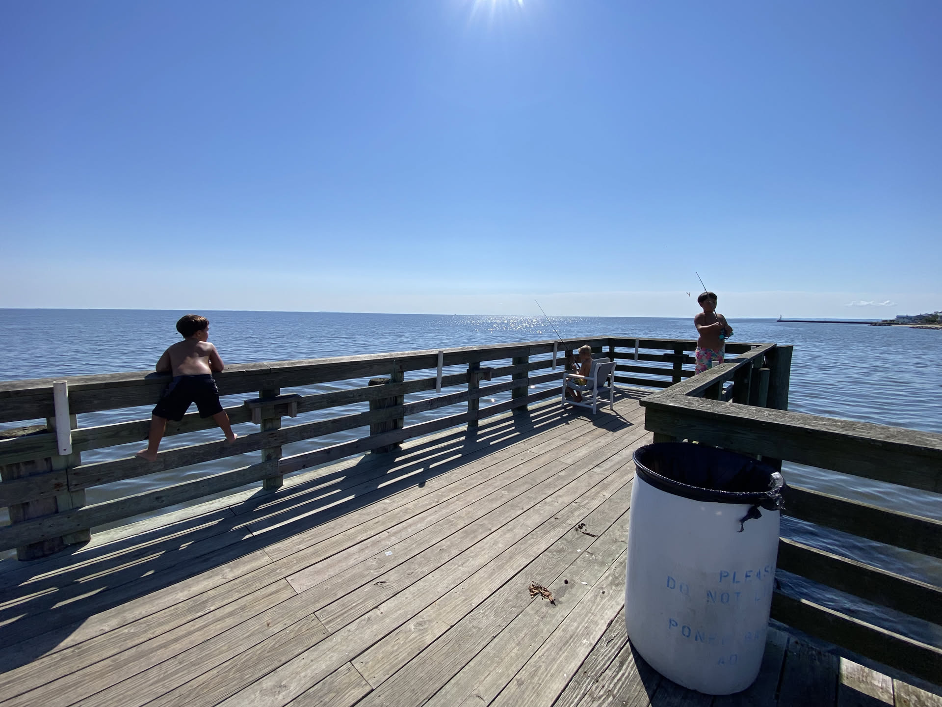 Out on the fishing pier